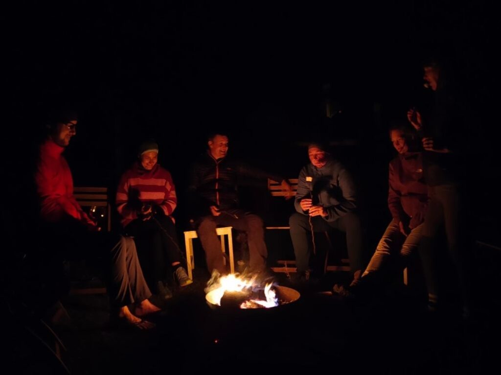 Nature Positive tourism training, campfire, italy